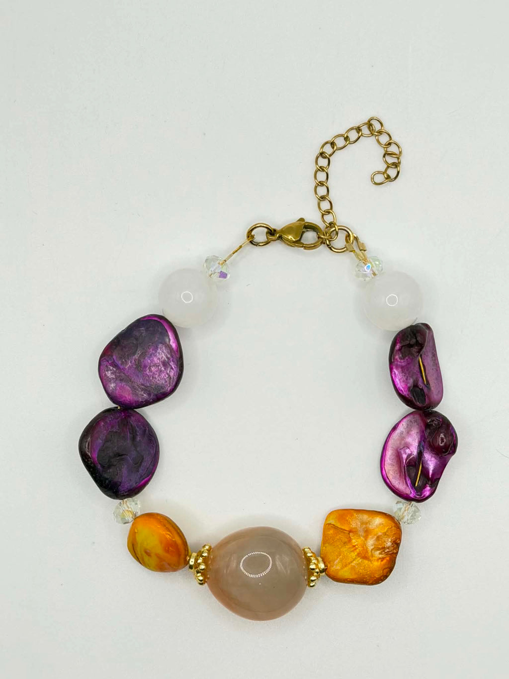 Mother of Pearl & Agate Bracelet
