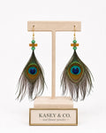 Peacock Feather Earrings
