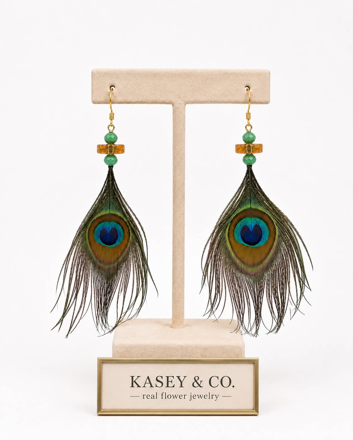 Peacock Feather Earrings
