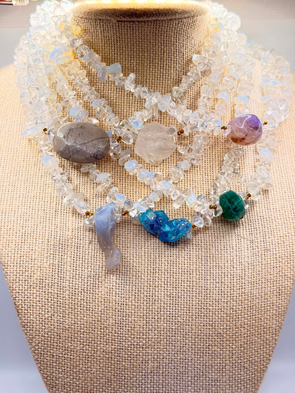 Clear Quartz & Aura Quartz