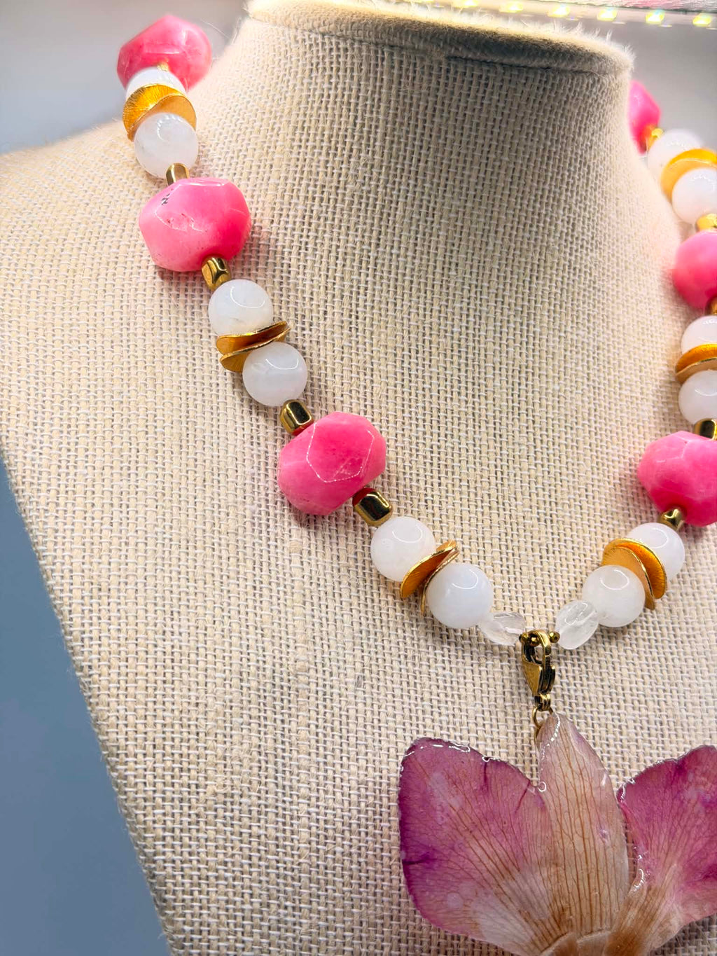 Tulip Fields Orchid Necklace