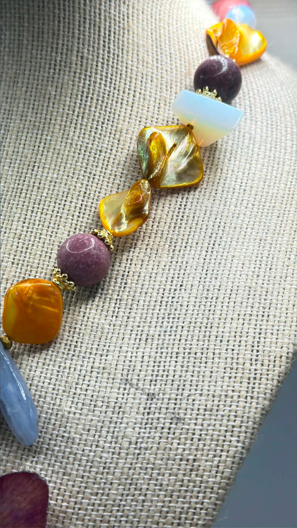 Coral Reef Orchid Necklace