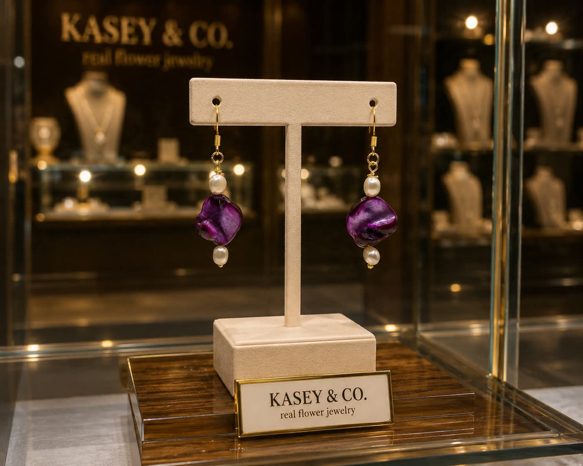Mother of Pearl & Freshwater Pearl Earrings