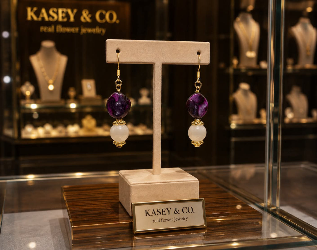 Mother of Pearl & Freshwater Pearl Earrings