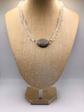 Clear Quartz & Grey Jasper