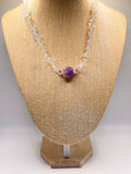 Clear Quartz & Purple Agate