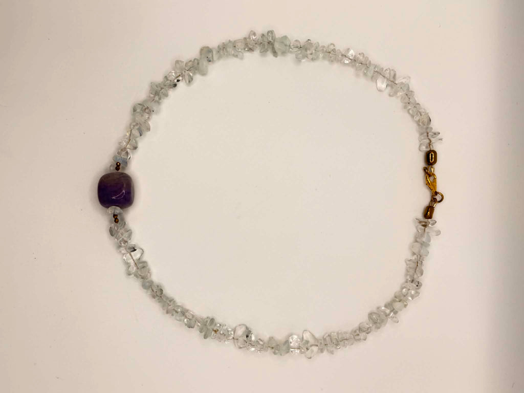 Clear Quartz & Purple Agate