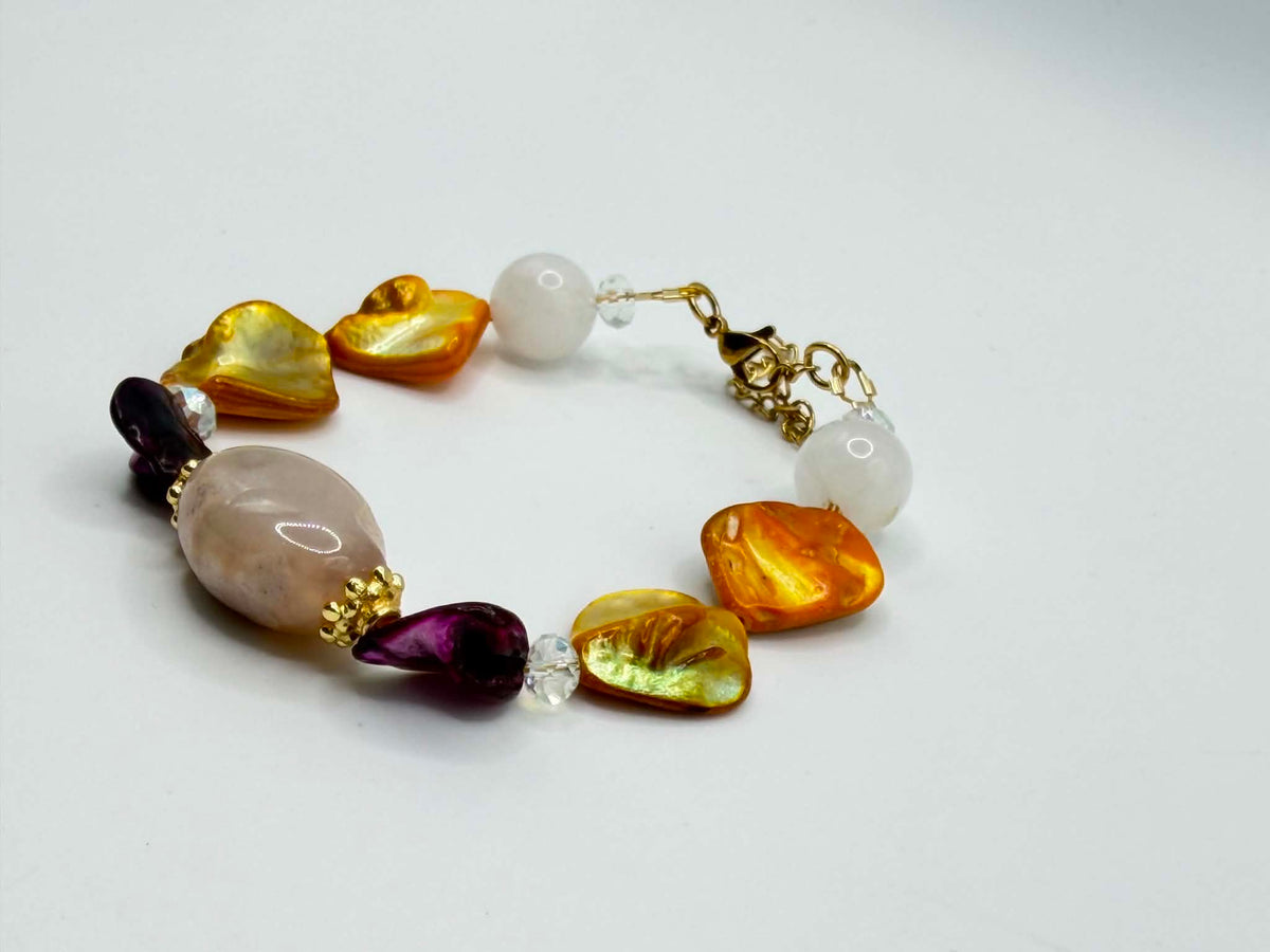 Mother of Pearl &amp; Agate Bracelet