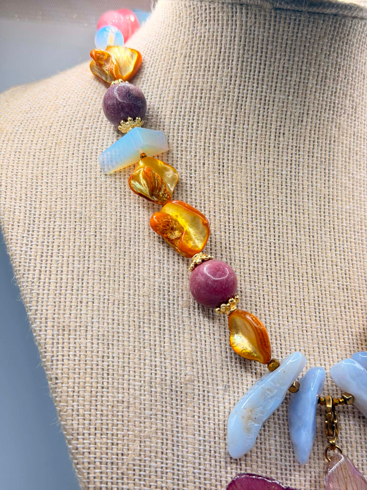 Coral Reef Orchid Necklace