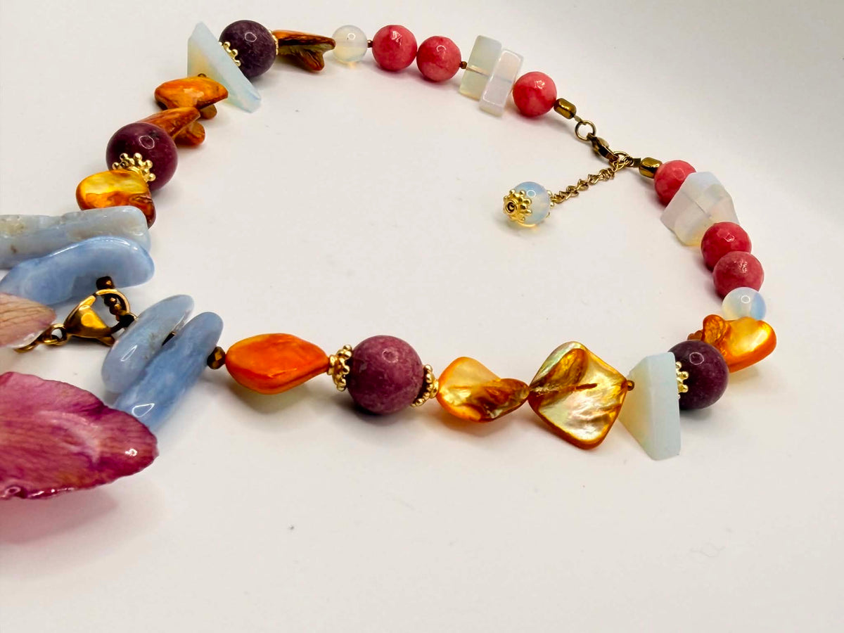 Coral Reef Orchid Necklace
