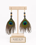 Peacock Feather Earrings