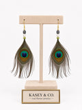 Peacock Feather Earrings
