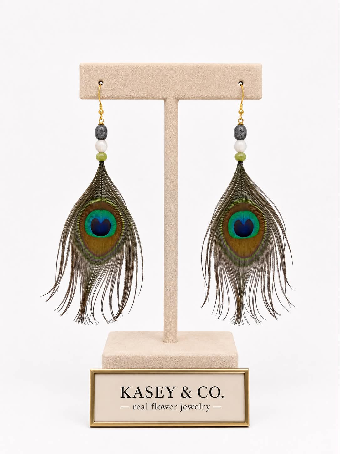 Peacock Feather Earrings