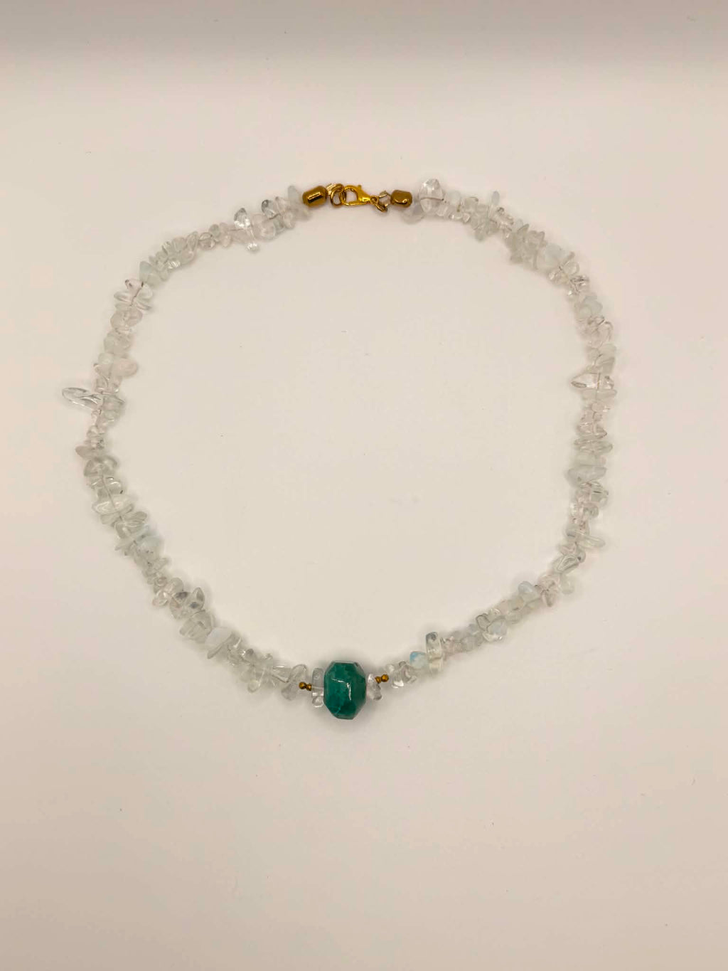 Clear Quartz & Green Agate