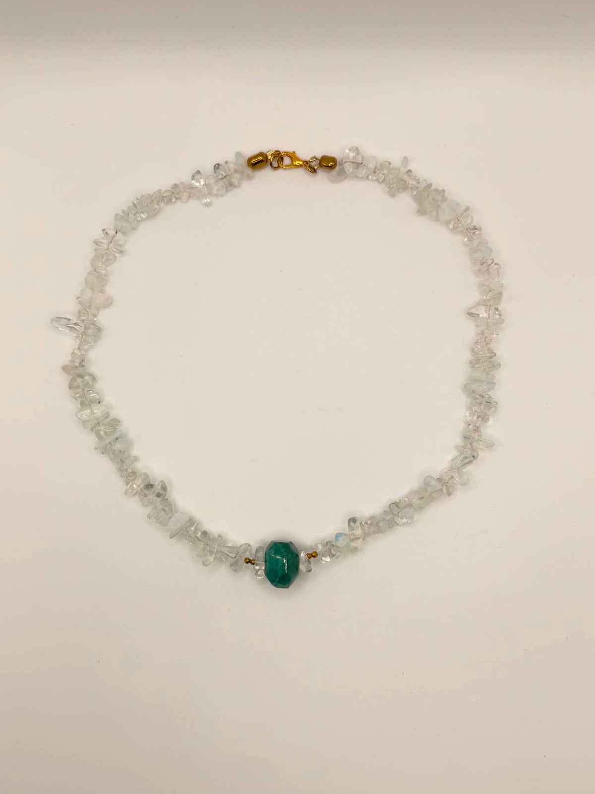Clear Quartz & Green Agate